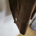 Marsh Landing Vtg  Womens Jacket Large Brown Suede Leather Button Down Shacket Photo 64