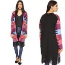 Mara Hoffman  Striped Fringe Cardigan Knit Photo 0