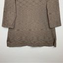 Tommy Bahama  Linen Blend Brown 3/4 Sleeve Embroidered Top Photo 6