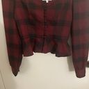 by the way. Red Black Plaid Crop Top Photo 5