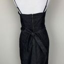 Gap  Black Denim Sleeveless Dress With Belt Size 2 Cotton-Blend Photo 1