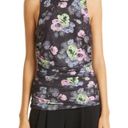 Cinq à Sept  Midnight Bloom Floral Print Sleeveless Shirt, Size XS New w/Tag $195 Photo 13