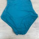 Kate Spade  Foliage Teal Green Palominos Islands Bandeau Halter Swimsuit Sz.M Photo 10