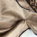 Animal Print Poncho Cape with Tassels, One Size New Brown Photo 9