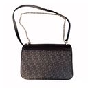 DKNY Sina Black & Gray Flap Shoulder Bag Photo 3