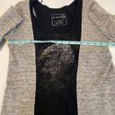 We The Free  Faded Eagle Sweater EUC Sz M Gray Black Stretchy Pullover Casual Photo 7