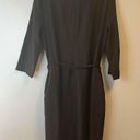 MM.LaFleur  Dress Black Etsuko Dress Belted w/ Pockets Sz 10 EUC Wondertek Fabric Photo 12