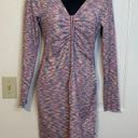 l*space Lisa Says Gah Lotta Long Sleeve Ribbed  Dye Minidress Size Small NWT Photo 8