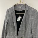 White House | Black Market  Glen Plaid Checked Black Stretch Blazer Jacket 4 new Photo 91