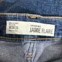 Topshop  Moto Stripe Jamie Flare Denim Blue Jeans Size 34x30 NWT Photo 4