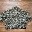 American Eagle Leopard Print Fleece Lined Sherpa Jacket Snap Photo 7