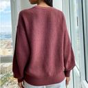 Aritzia  TNA Century Slouchy Oversized Knit Crewneck Sweater Dark Clove Size 1 Photo 2