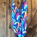 La Blanca NWOT  Painted Leaves One Piece Reversible Swimsuit Photo 4