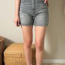 ZARA  gray high waisted denim jean mom shorts Photo 0