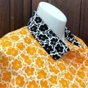 Love moschino Rare l  Bright Orange Floral Unlined Lightweight Coat - Sz US 4 Photo 2