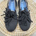 Rothy's Rothy’s Merino Tassel Flats Shoes Loafers in Black Diamonds Size 8 Photo 2