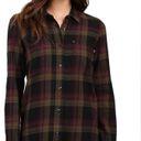 Vans  Shirt Womens XS Meridian Flannel Shirt Purple Black Plaid Button Front Photo 8