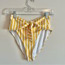 ONIA  x WeWoreWhat NWT Riviera Cabana Striped Bottoms in 827 Citrus- Small Photo 3