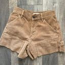 PacSun Light Brown Corduroy Workwear Shorts Photo 1