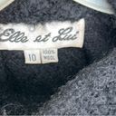 Elle  et Lui Wool Wrap Coat with Black Fox Tails Photo 5