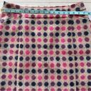 The Moon Boden British Tweed by Pink Navy Polka Dot 100% Wool Pencil Skirt US 10L Photo 6