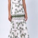 Alexis Delanna Ladder-Stitch Mermaid Dress in Green Embroidery Photo 4