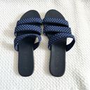 Rothy's  The Triple Band Slides Sandasl Cobalt Navy Women 7.5 Textile Washable Photo 4