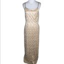 Poly Gold Lace Overlay Sleeveless Formal Special Event Ball Gown Prom Dress M Size M Photo 5