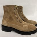 ALLSAINTS NEW  zip boot Ariel suede faux lace up Boot Shoe Brown Sz 39 , US 8.5-9 Photo 1