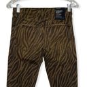 Black Orchid  Jeans Womens 2 26" Carmen High Rise Ankle Fray Brown Zebra Edgy Photo 3