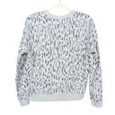 Rails  Grey Marlo Sweatshirt in Abstract Cheetah Print Side Zip Women's Small Photo 2