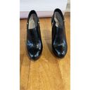 Michael Kors  BLACK LEATHER SIDE SIP BOOTIES PLATFORM HEEL PUMPS SIZE 6.5 Photo 1