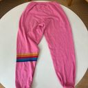 Aviator Nation  5 Stripe Pink Sweatpants Photo 2