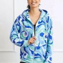 Hill House  The Allie Zip-Up Fleece Jacket in Ocean Kaleidoscope Size M NWT Photo 2