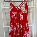 Socialite Red Floral Dress Photo 1