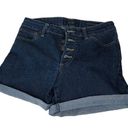 Jessica Simpson  Vintage Button Fly High Waist Rise Denim Shorts size 27 Photo 0