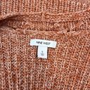 Nine West  Orange & White Cable Knit Cardigan Size Small Photo 4