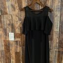 Tiana B women's black casual dress with sheer top size small Photo 1