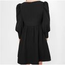 Tuckernuck  Pomander Place Andie Dress Black Small Short Puff Sleeves Cocktail Photo 2