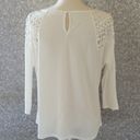 Ny&co NY& lace shoulder blouse size medium Photo 3