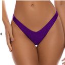 Luli Fama Purple Ocean Scoop Neck cut out top and bottom bathing suit set by -new Photo 1