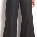 Lafayette 148  NY | Black Linen Wide Leg Sailor Button Trouser Pants | Size 2 Photo 0