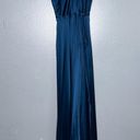 Yumi Kim Rush Hour 100% Silk Maxi Wrap Dress/Gown NWT in Ink Blue Size Small Photo 3