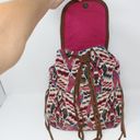 American Eagle  Woven Aztec Backpack Leather Trim Photo 1