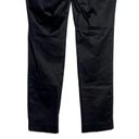 ZARA J.Crew Straight Leg Trousers Mid Rise Pockets Flat Zip Stretch 2 Black #2457 Photo 6