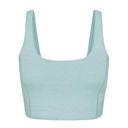 Allbirds NWT  Women's Natural Flow Crop Tank Sports Bra Green Hush Active Workout Photo 0