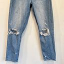 American Eagle  Hi Rise Distressed Mom Jeans Blue Size 6 Photo 3