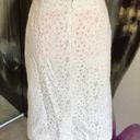 Talbots  Skirt 8P Eyelet Lace Pencil White Spring Summer Vacation Party Brunch Photo 6