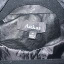 Aakaa Faux Black Leather Jacket Photo 7