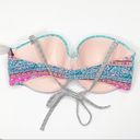 Shade & Shore  Bikini Top Multicolored Bikini Swimsuit Top Size 34D NEW Photo 2